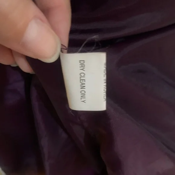 Angora blend purple beaded embroidered lined cardigan - Picture 9 of 10